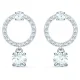 SWAROVSKI - BOUCLES D'OREILLES ATTRACT CIRCLE - 1